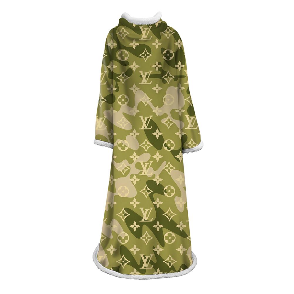 3D Digital Flower Printed Blanket With Sleeves-Cute Cartoon Blanket Robe - Image 21