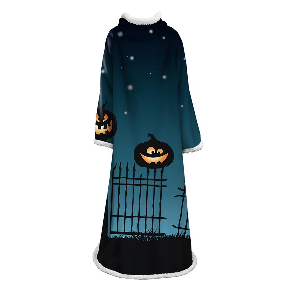 3D Digital Printed Blanket With Sleeves-Blanket Robe Halloween Party - Image 15