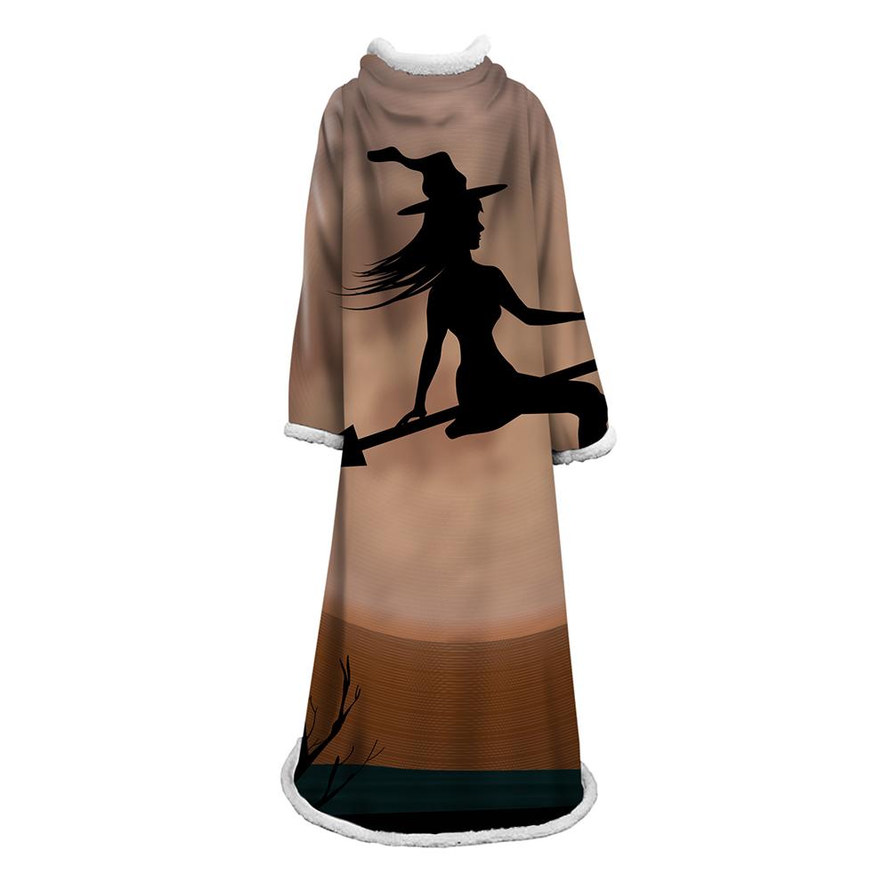 3D Digital Printed Blanket With Sleeves-Blanket Robe Halloween Party - Image 25