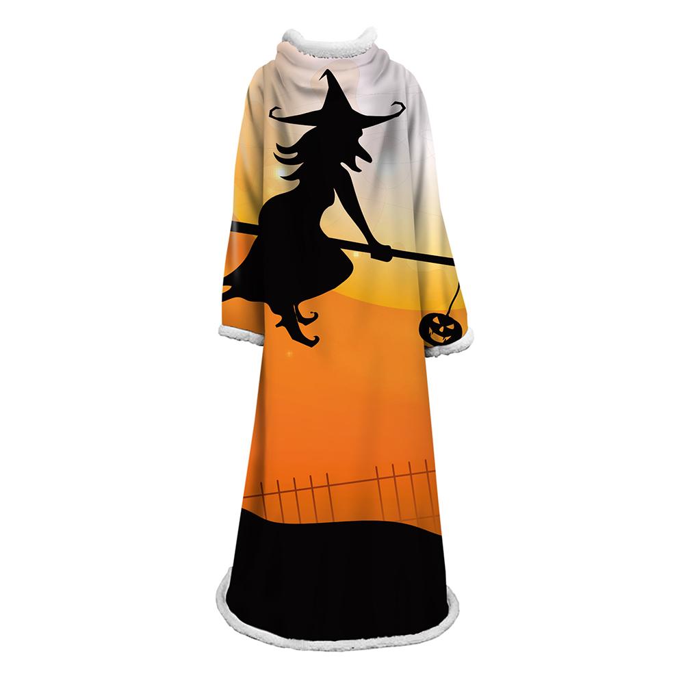 3D Digital Printed Blanket With Sleeves-Blanket Robe Halloween Party - Image 27