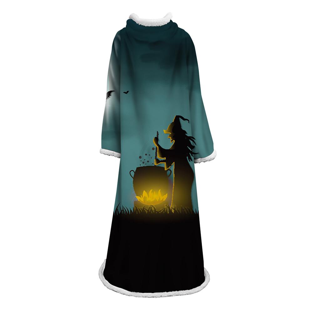 3D Digital Printed Blanket With Sleeves-Blanket Robe Halloween Party - Image 39