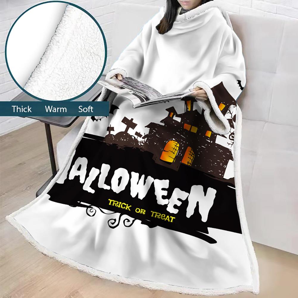 3D Digital Printed Blanket With Sleeves-Blanket Robe Halloween Party - Image 44