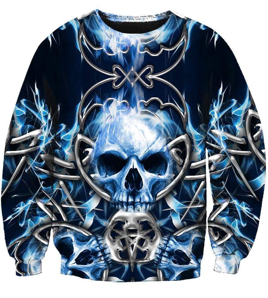 Queensryche Hoodies - Pullover Blue Hoodie - Image 3