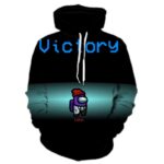 3D Printed Loose Casual Zipper Hoodie - Among Us Pullover