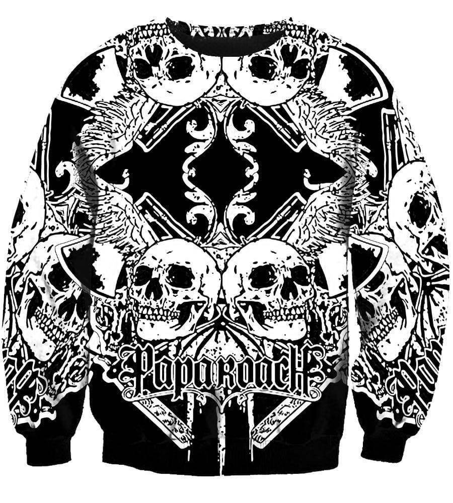 Papa Roach Hoodies - Pullover Black Hoodie - Image 3