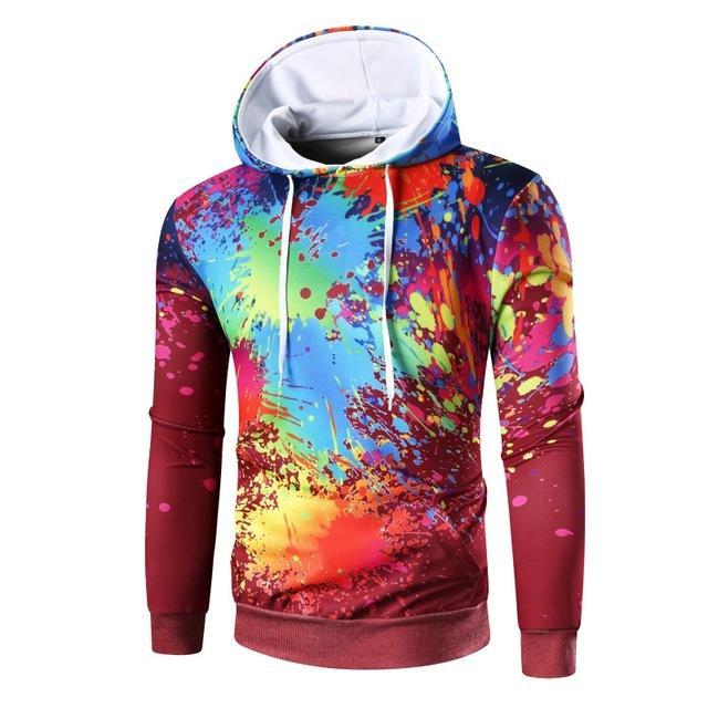 Dark Paint Splash Urban Hoodie - Image 3