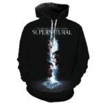 3D Printed Supernatural Hoodie Sweatshirts - TV Drama Casual Pullover