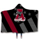 Alabama Red Tide Hooded Blankets - Alabama Red Tide Series Fleece Hooded Blanket
