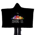 Among Us 3D Printed Flannel Hooded Blanket