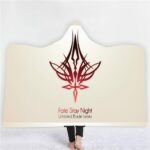 Anime Fate Stay Night 3D Printing Fleece Hooded Blanket