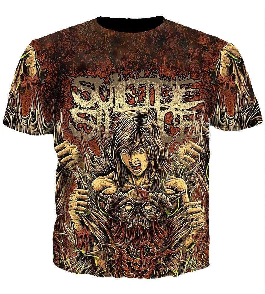 Suicide Silence Hoodie - Pullover Red Hoodie - Image 4