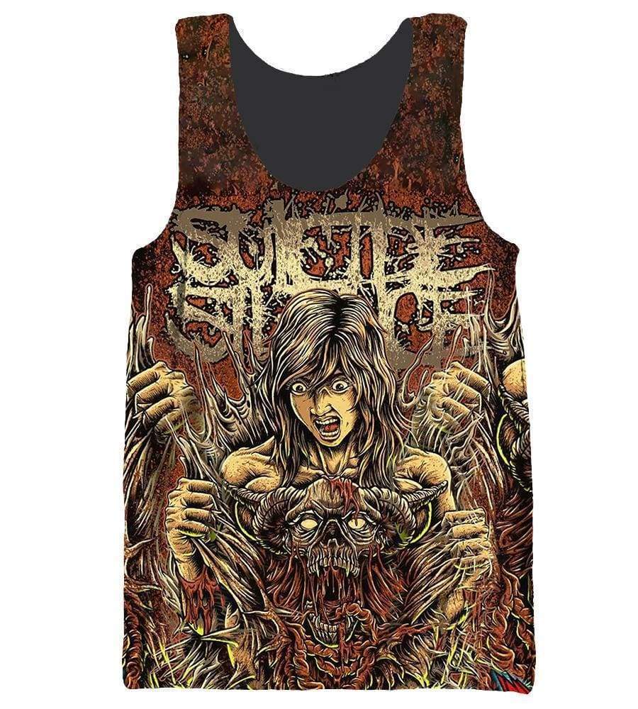 Suicide Silence Hoodie - Pullover Red Hoodie - Image 5