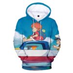Anime Ponyo On The Cliff Hoodies Tracksuits - 3D Hoodies Sweatshirt