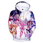 Anime Sailor Moon Hoodie - Sailor Family 3D Print Pullover Hoodie