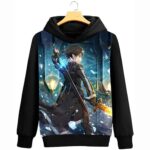 Anime Sword Art Online SAO Cosplay Jacket Sweatshirt Fleeces Costume Hoodie