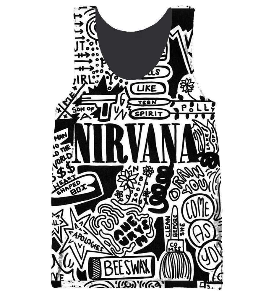 Nirvana Hoodies - Pullover Black Hoodie - Image 5