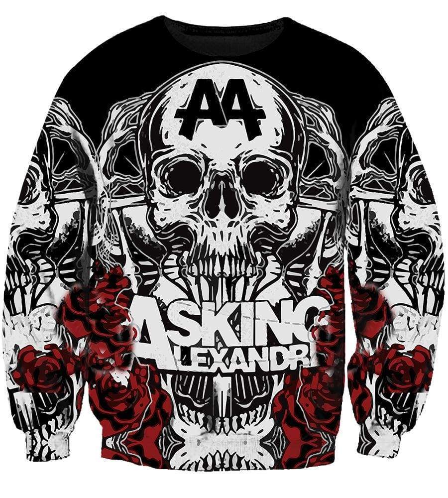 Asking Alexandria Hoodies - Pullover Black Hoodie - Image 3