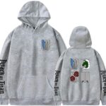 Attack on Titan Hoodies Fashion Hooded Pullover Sweatshirts for Unisex
