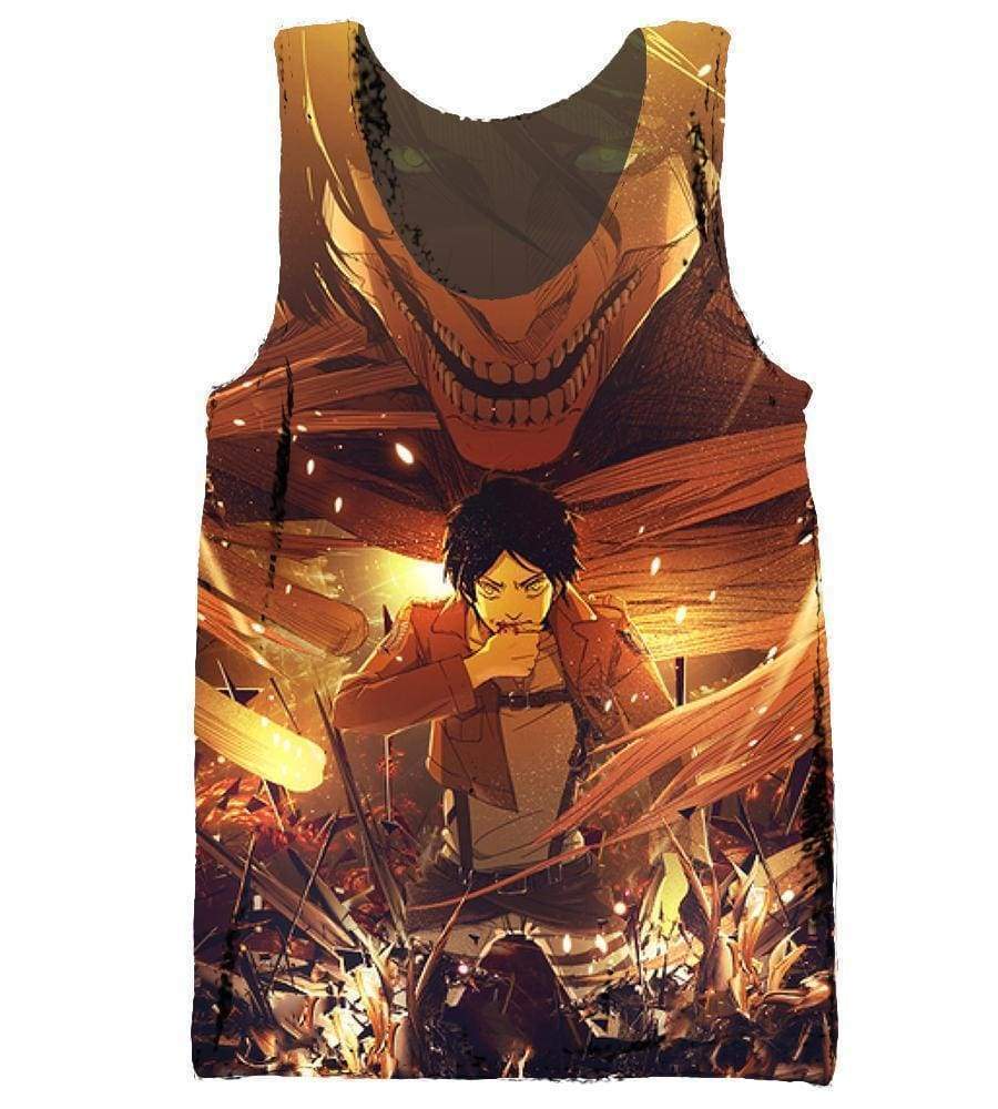 Attack On Titan Hoodis - Pullover Ruins Yellow Hoodie - Image 5