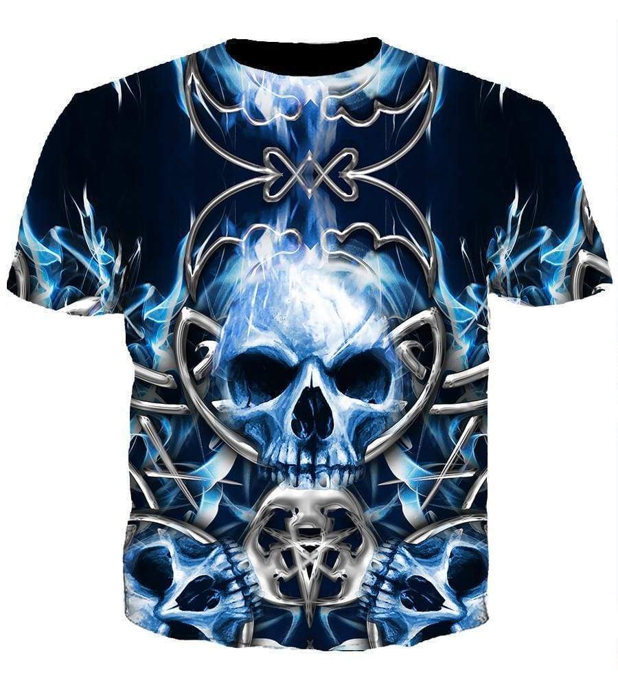 Queensryche Hoodies - Pullover Blue Hoodie - Image 4