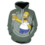 Cartoon 3D Print The Simpsons Hoodie Sweatshirt