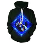 Cartoon Games Sonic Hoodie - Sonic the Hedgehog Black 3D Print Pullover Hooded Sweatshirt
