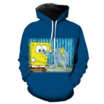 Cartoon SpongeBob SquarePants 3D Printed Hoodies Pullover