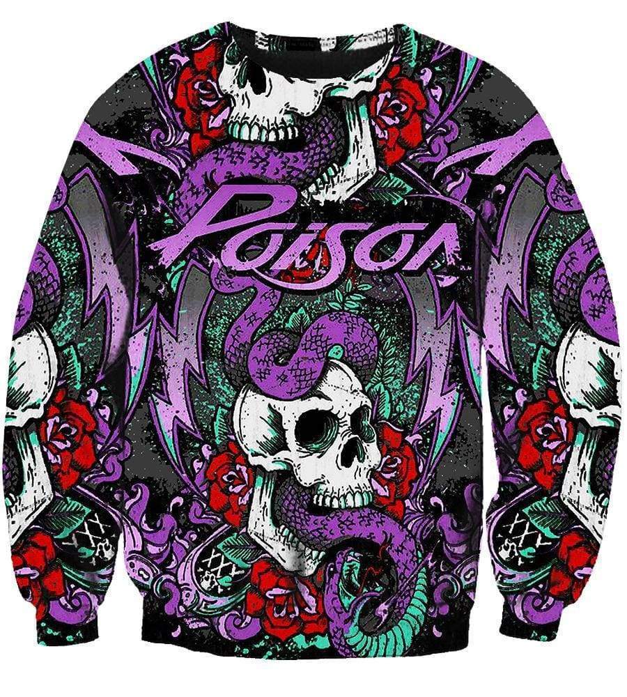 Poison Hoodies - Pullover Purple Hoodie - Image 3
