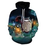Cartoon Totoro Hoodie - Unisex 3D Print Hooded Pullover Sweatershirt