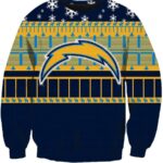Christmas Los Angeles Chargers Sweatshirts - Black Sweatshirt