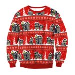 Christmas Sweatshirts - Christmas Snowflake Icon Red 3D Sweatshirt