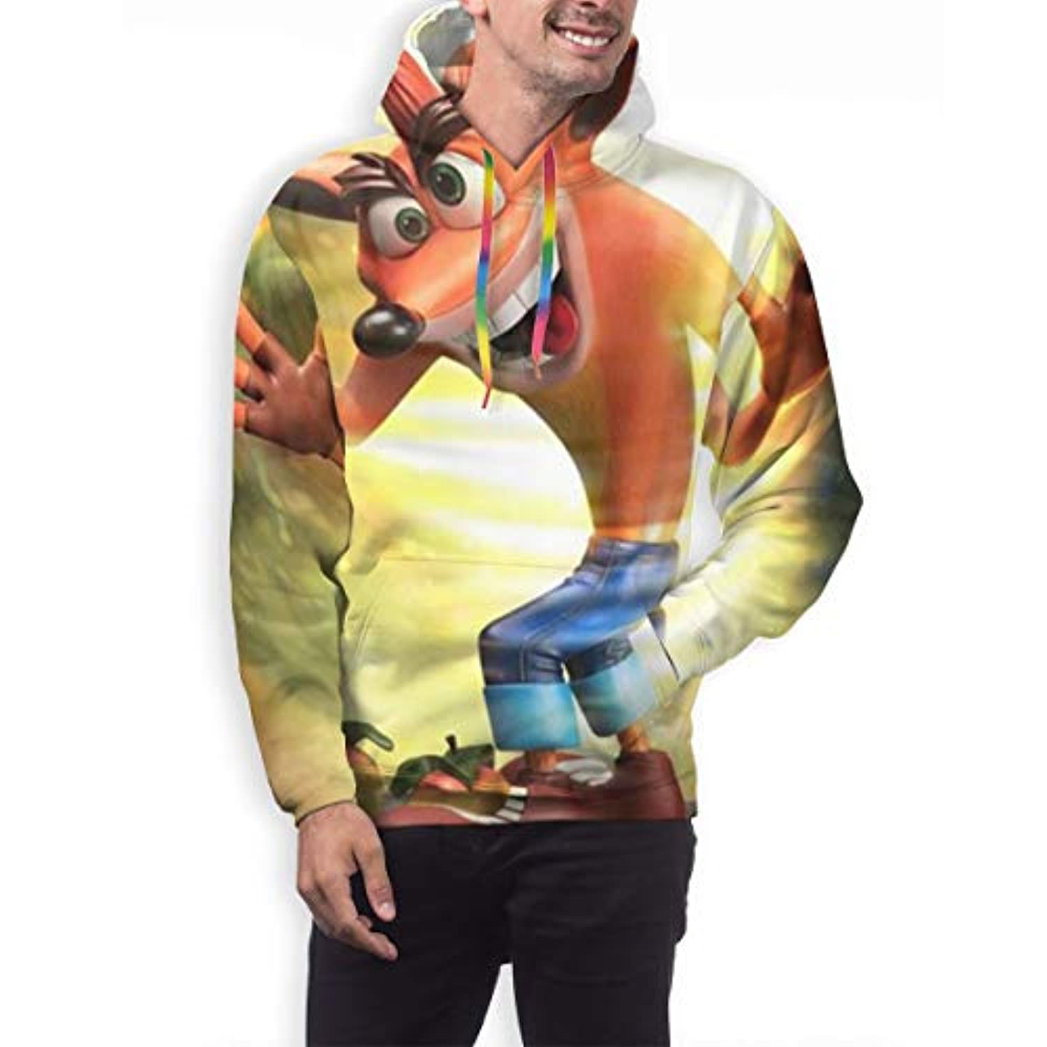 Crash Bandicoot Hoodies - Crash Bandicoot 3D Print Pullover Sweatshirt - Image 3