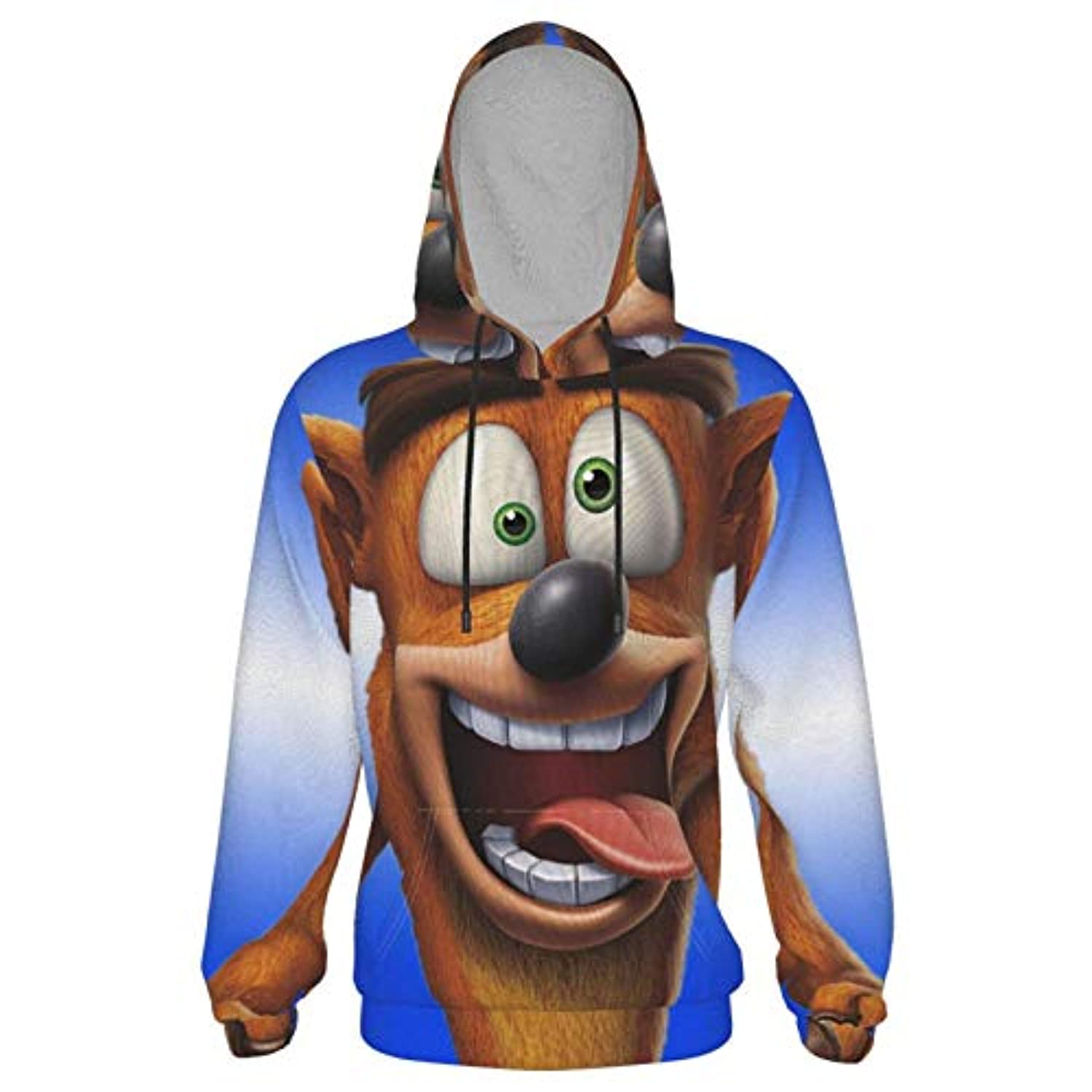 Crash Bandicoot Hoodies - Crash Bandicoot Teens 3D Print Hooded Pullover Sweatshirt - Image 3