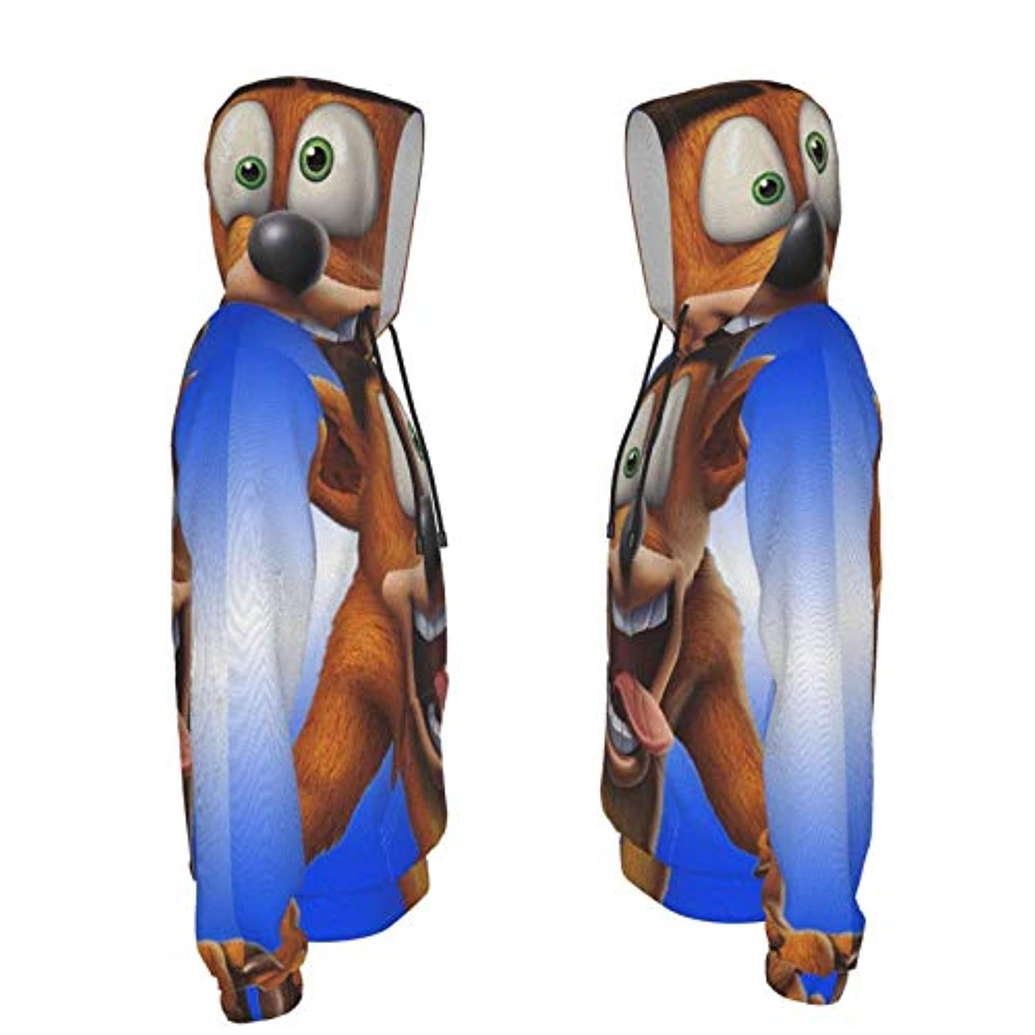 Crash Bandicoot Hoodies - Crash Bandicoot Teens 3D Print Hooded Pullover Sweatshirt - Image 5