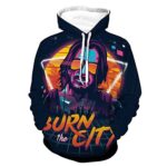 Cyberpunk 2077 Hoodie - Johnny Silverhand 3D Print Hooded Pullover