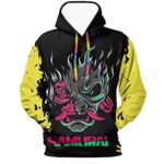 Cyberpunk 2077 Hoodie - Onicyborg Samurai 3D Print Hooded Pullover