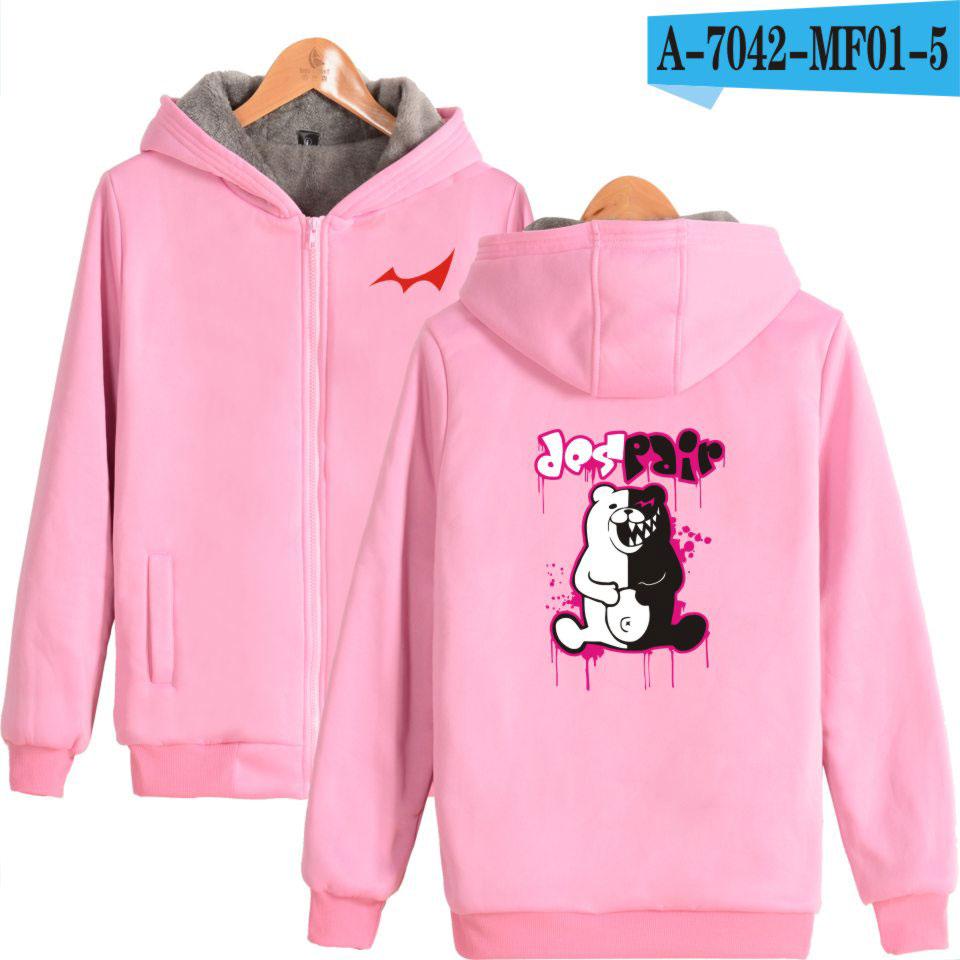 Danganronpa Hoodies - Zip Up Fleece Hoodie Five Styles - Image 15
