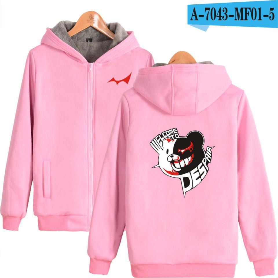 Danganronpa Hoodies - Zip Up Fleece Hoodie Five Styles - Image 5