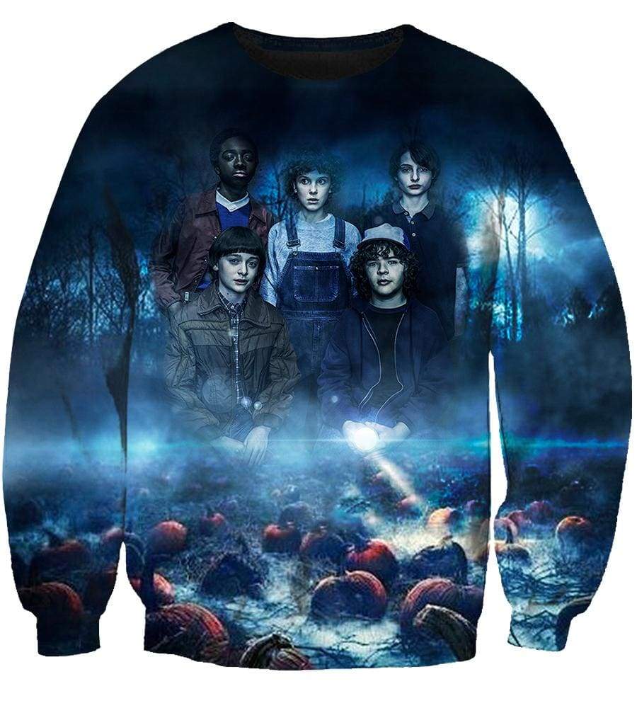 Stranger Things Hoodies - Pullover Black Hoodie - Image 3