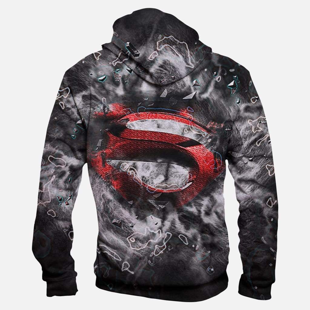 DC Comics Superman Hoodies - Pullover Black Hoodie - Image 4