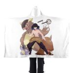 Demon Slayer x Pokemon Go Hooded Blanket
