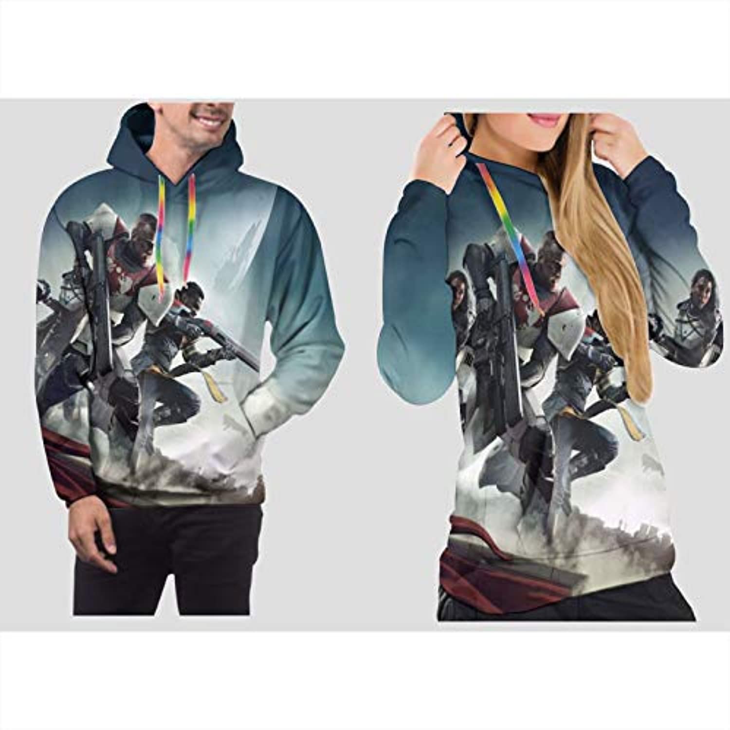 Destiny 2 Hoodies - Destiny 2 Forsaken 3D Print Pullover Drawstring Hoodie - Image 3