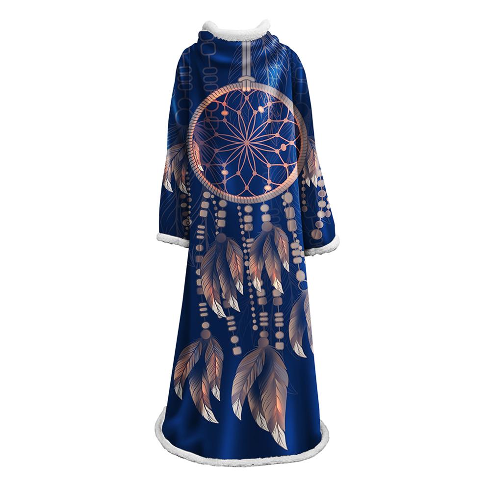 Digital Printed Blanket Dream Catcher - Blanket Robe With Sleeves - Image 17