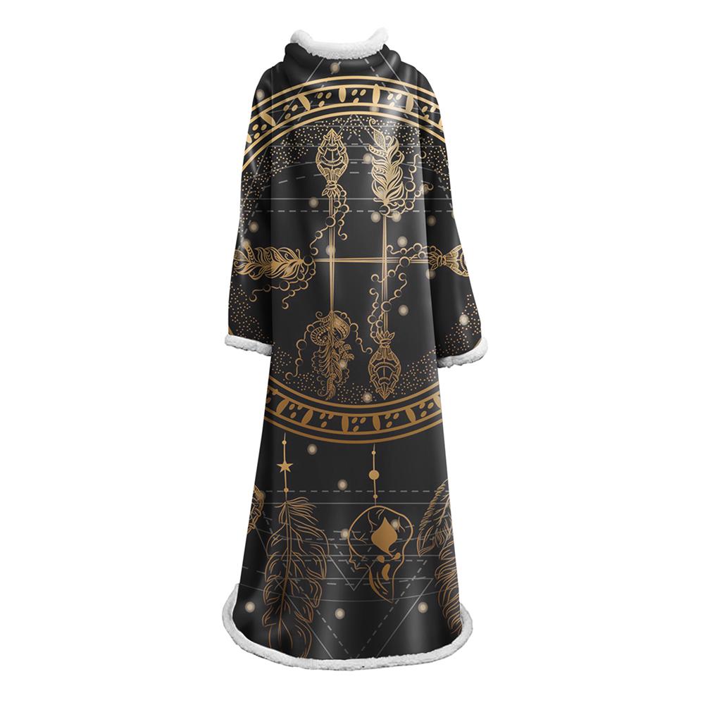 Digital Printed Blanket Dream Catcher - Blanket Robe With Sleeves - Image 24