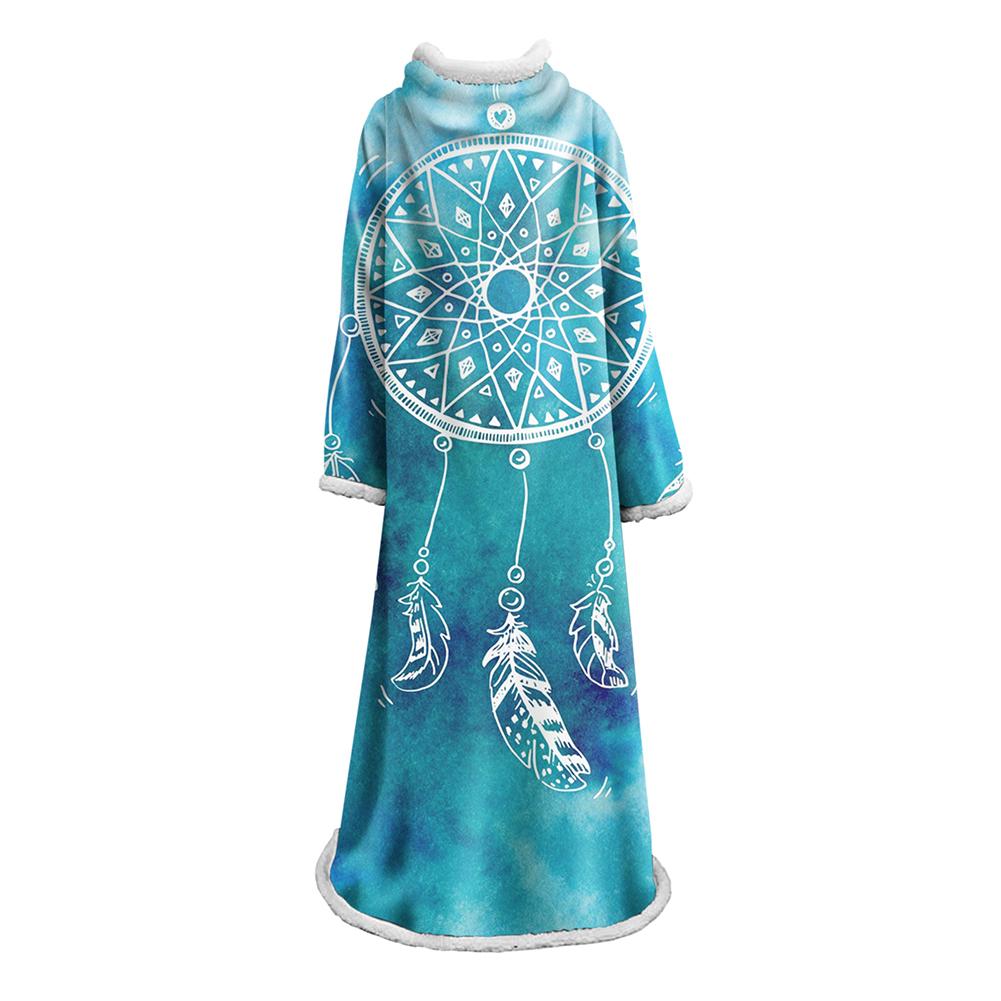 Digital Printed Blanket Dream Catcher - Blanket Robe With Sleeves - Image 34