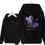 DOTA 2 Riki Hoodies - Zip Up Black Hoodie