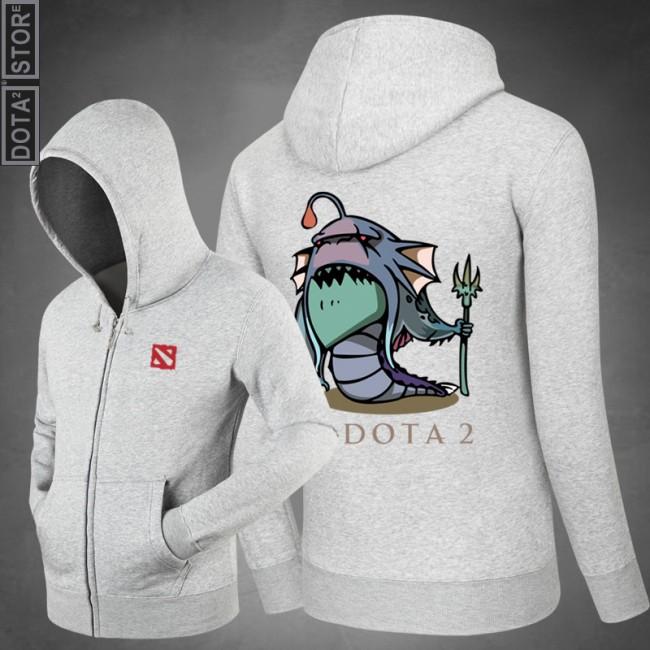 DOTA 2 Slardar Printed Hoodies - Zip Up Black Hoodie - Image 3