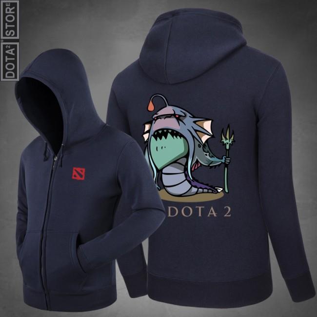 DOTA 2 Slardar Printed Hoodies - Zip Up Black Hoodie - Image 4