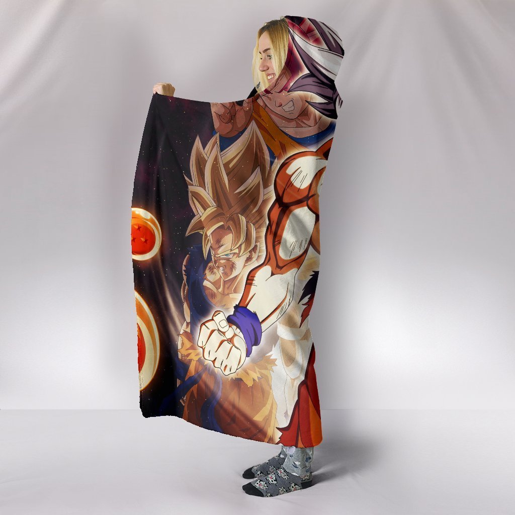 Dragon Ball Goku Hooded Blanket - Outbreak Power Blanket - Image 3