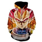 Dragon Ball Super Z Vegeta SSj God 3D hoodie